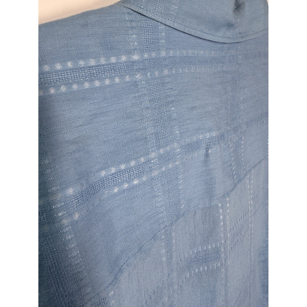 Tommy Bahama 100% Linen Long Sleeve Button Down Shirt Light Blue Size XXL - Picture 4 of 12